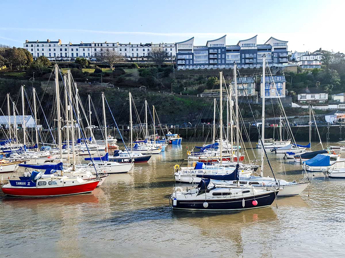 The quay of the Ilfracombe as seen on South West Coast Path Somerset and Devon walking tour