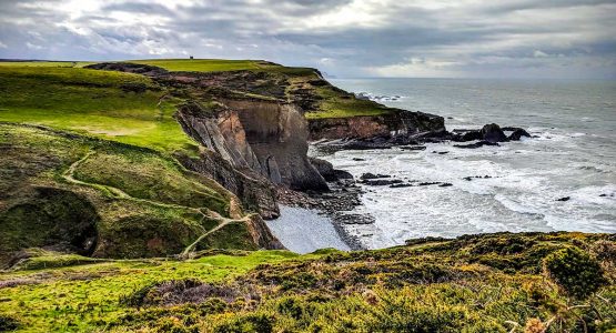 The coastal path surrounding Hartland on South West Coast Path walking tour looks beautiful