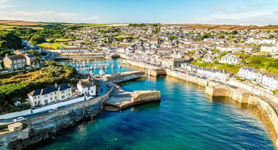 South West Coast Path of South Cornwall walking tour includes visiting Porthleven