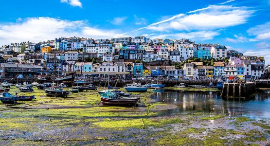 Beautiful views seen on Brixham on Trekking Tour of South West Coast Path in South Devon Coast