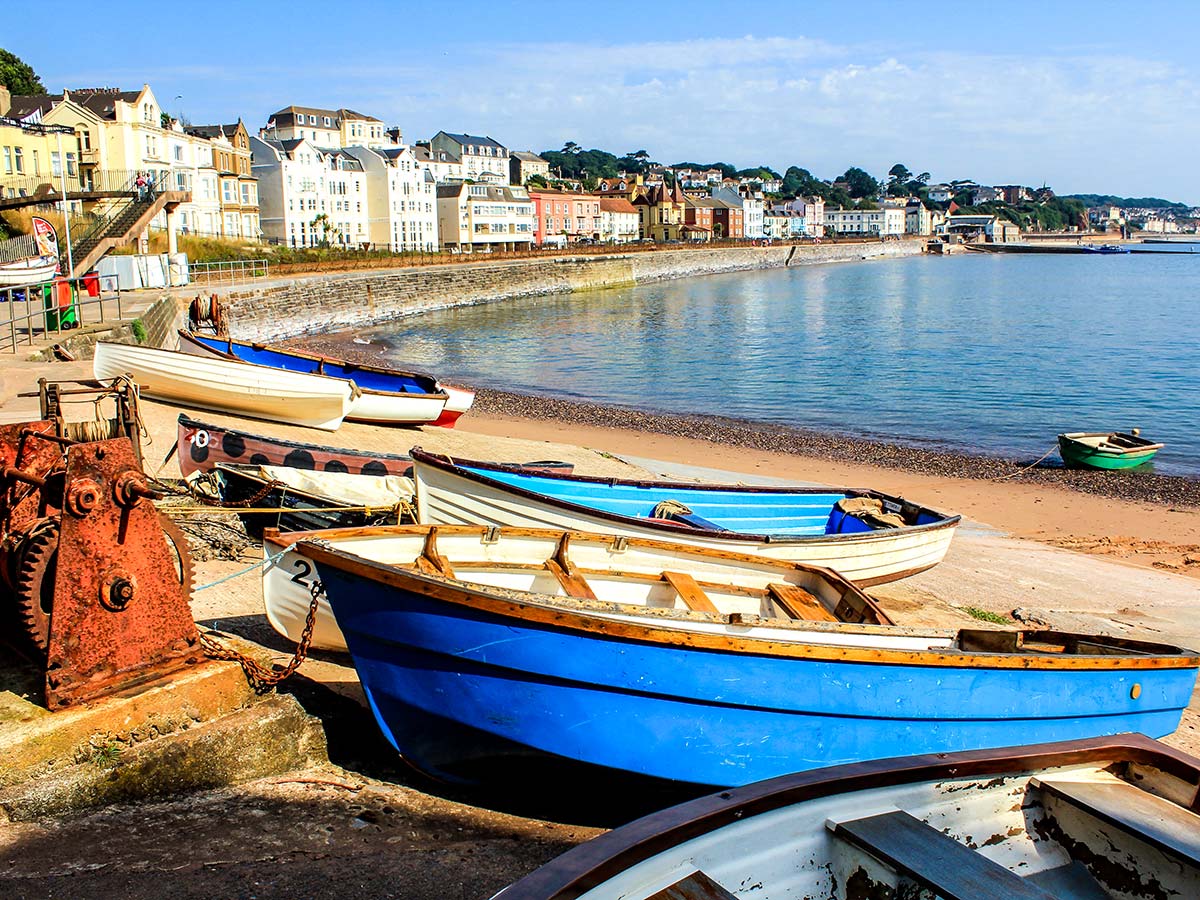 Dawlish Harour seen on South West Coast Path South Devon Coast