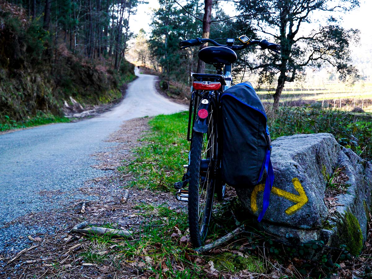 Spain Portugese Camino Biking Resting stop on Portugese Camino Biking Tour from Porto to Santiago