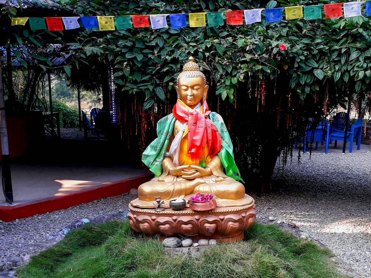 Buddha on Annapurna Cycling tour in Nepal