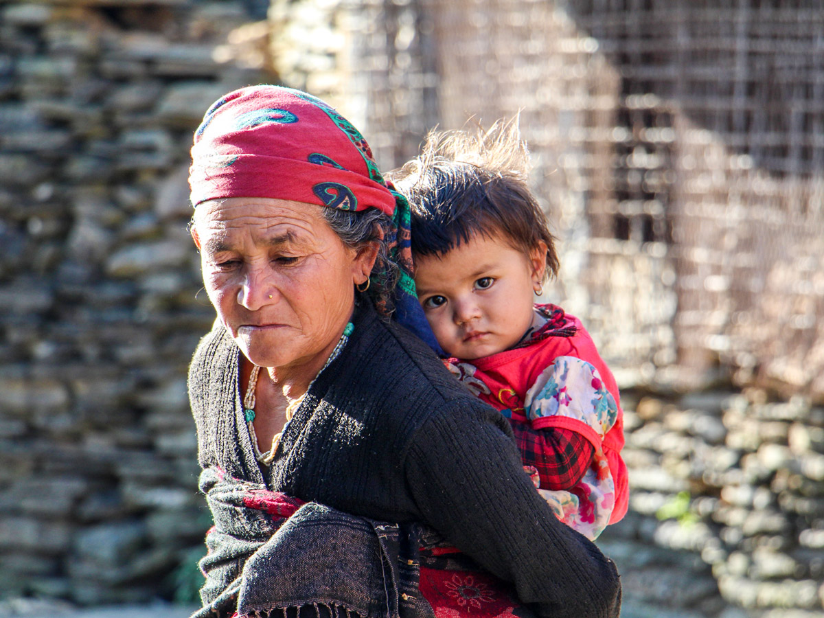 Local people met on Family Adventure Tour in Nepal