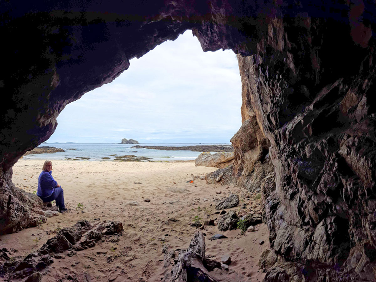 Cushendun caves on the Coastal Causeway Route & Donegal Trek in Ireland