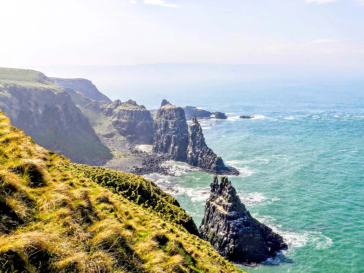 Rathlin coast along the trail of Coastal Causeway Route & Donegal Trek