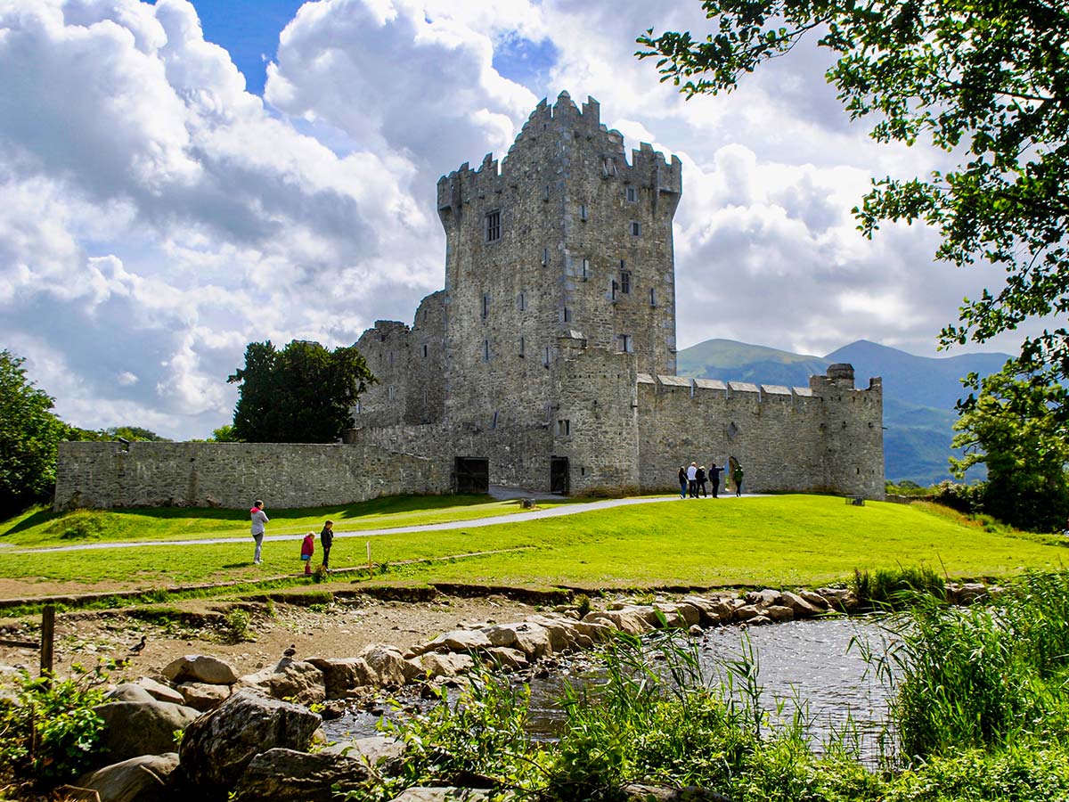 Ross Castle along the trail of Deluxe Hiking Kerry Mountains tour in Ireland