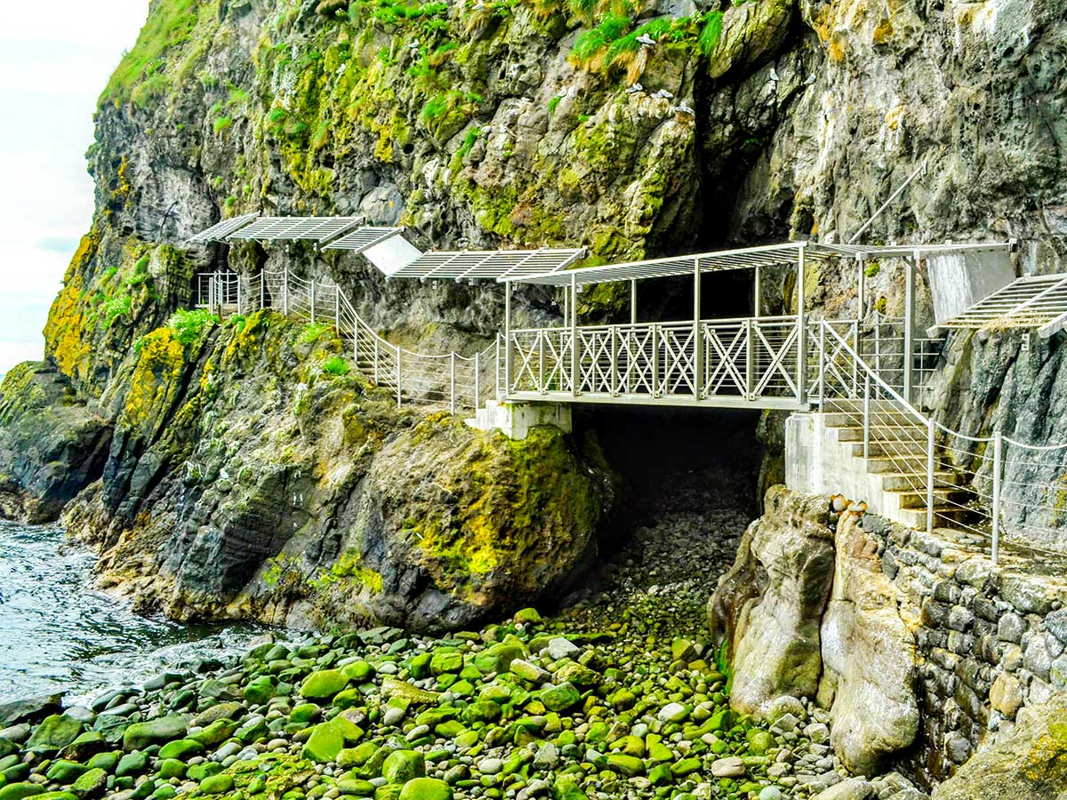 Gobbins Path is one of the highlights on Family Adventure Giants Myths Legends Tour