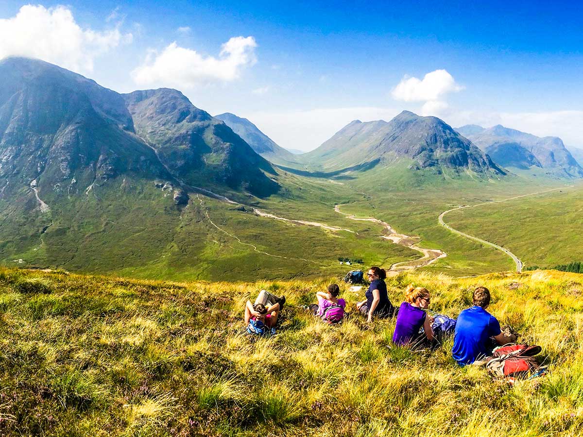 Glencoe and the Highlands trekking tour is a great walking adventure with a guide