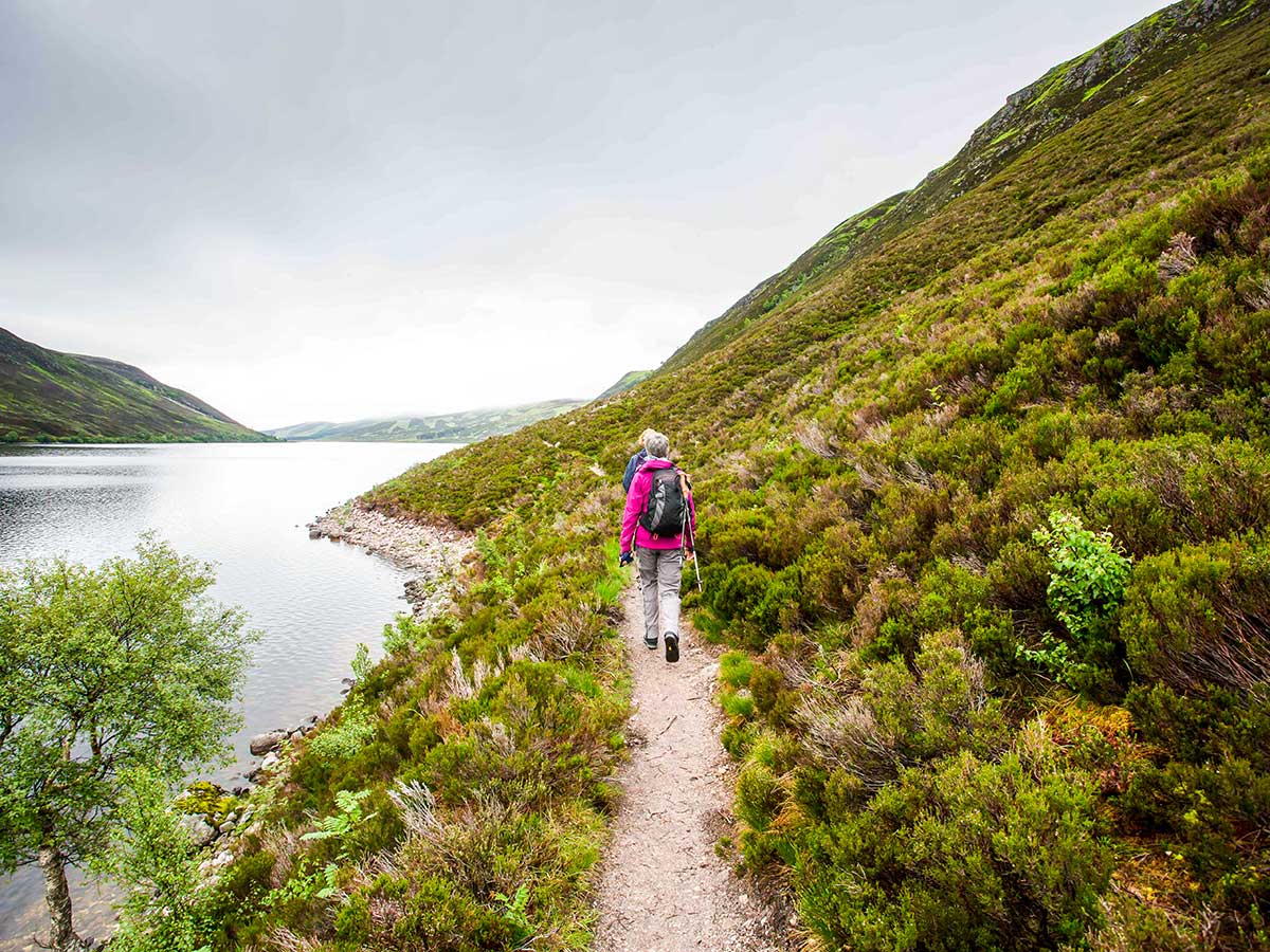 Path along the lake on National Parks of the UK Guided Walking Tour