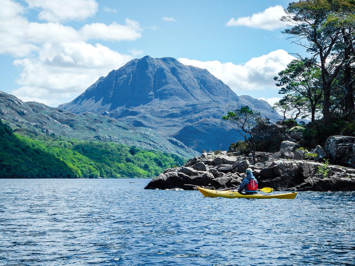 Beautiful lake views seen on Sea Kayaking in Scottish Highlands Tour