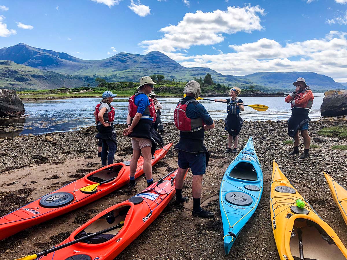 Getting ready on Sea Kayaking in Scottish Highlands Tour in Scotland