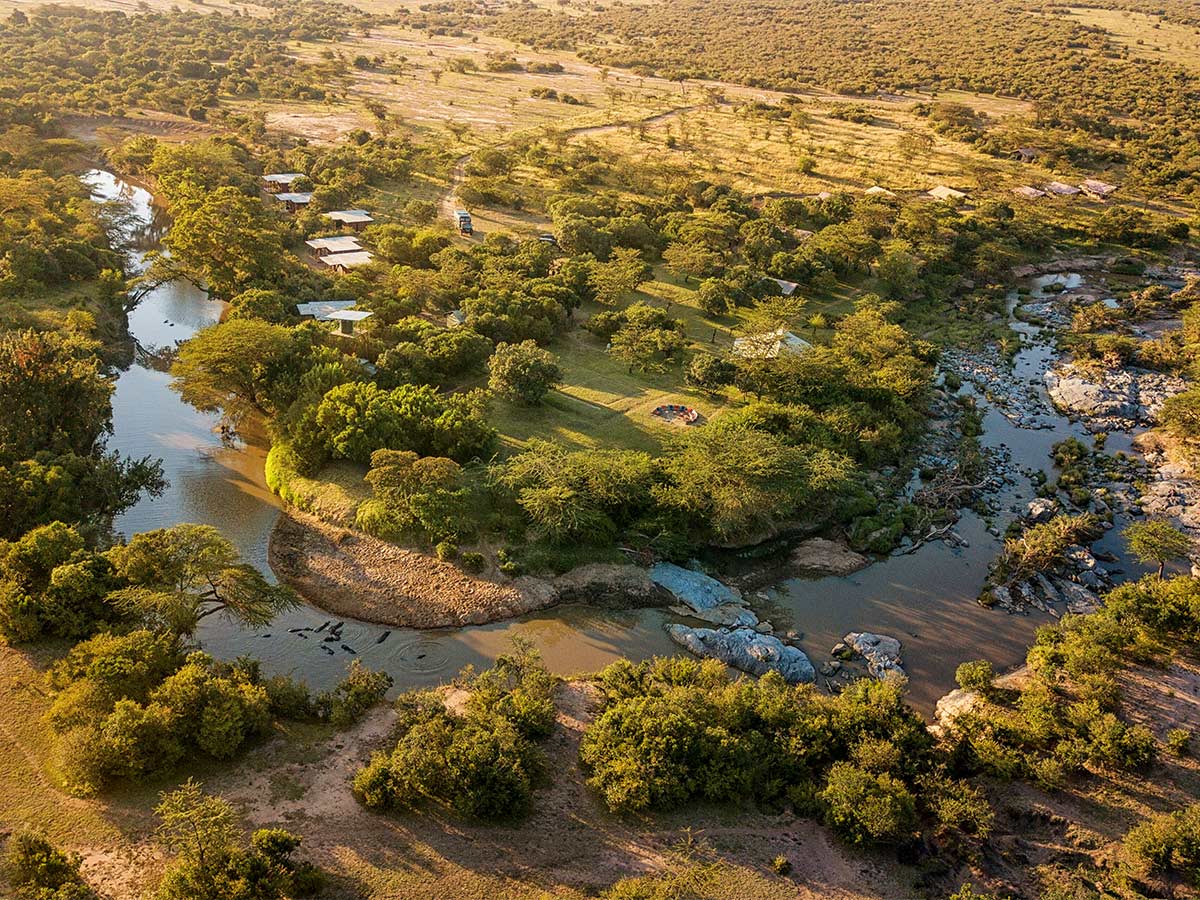 Beautiful river near one of the campsites in Kenya and Tanzania