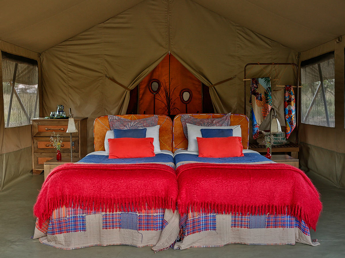 Luxurious tent on Tanazia and Kenia Safari