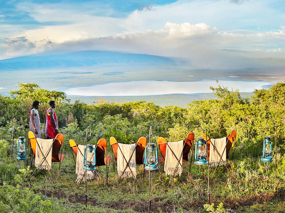 Tanazia and Kenia Safari Tour include staying in campsites with beautiful panoramic views