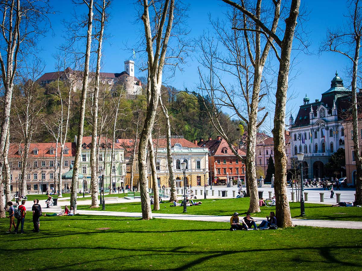 Town centre on Best Walks in Slovenia Tour