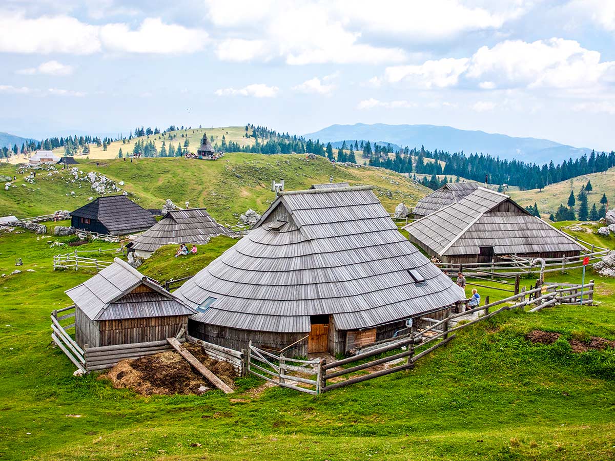 Impressive architecture in Velika Planina