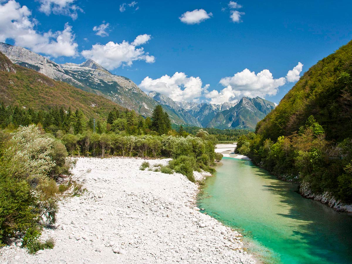 Soca Valley views seen on Discover Slovenian Alps Tour
