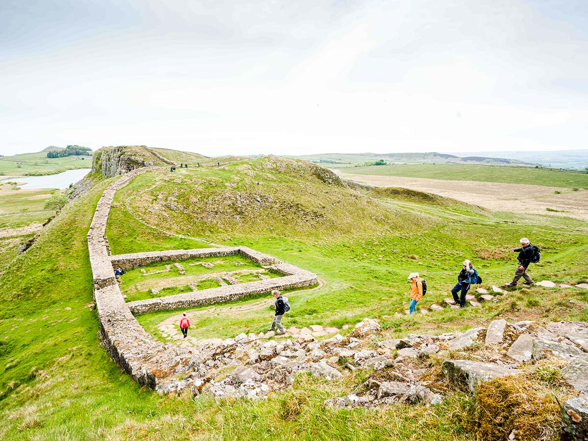 Archeologic site visited on Northumberland and the Lake District guided walking tour