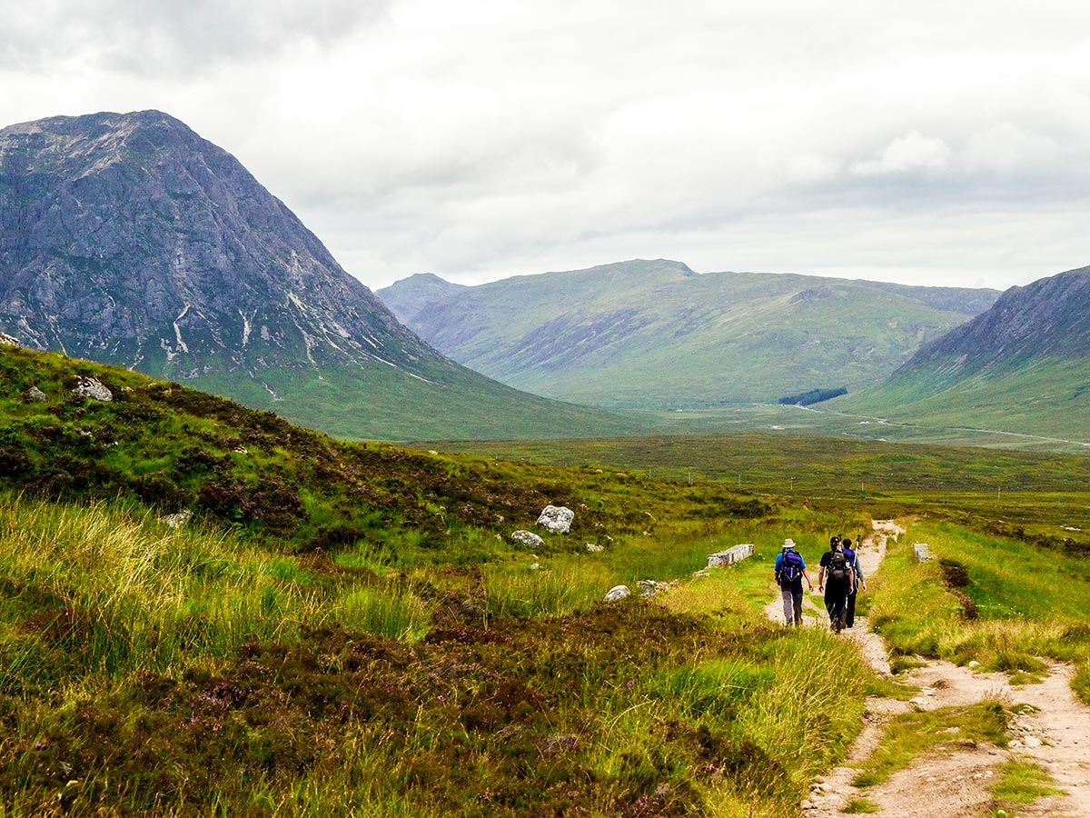The views of the Glencoe seen on West Highland Way walking tour