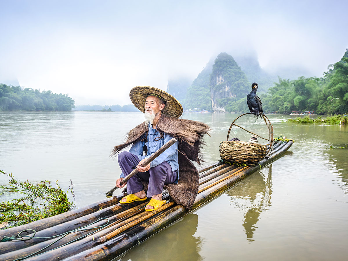 Yangshuo region in china is famous for it's nature and stunning views