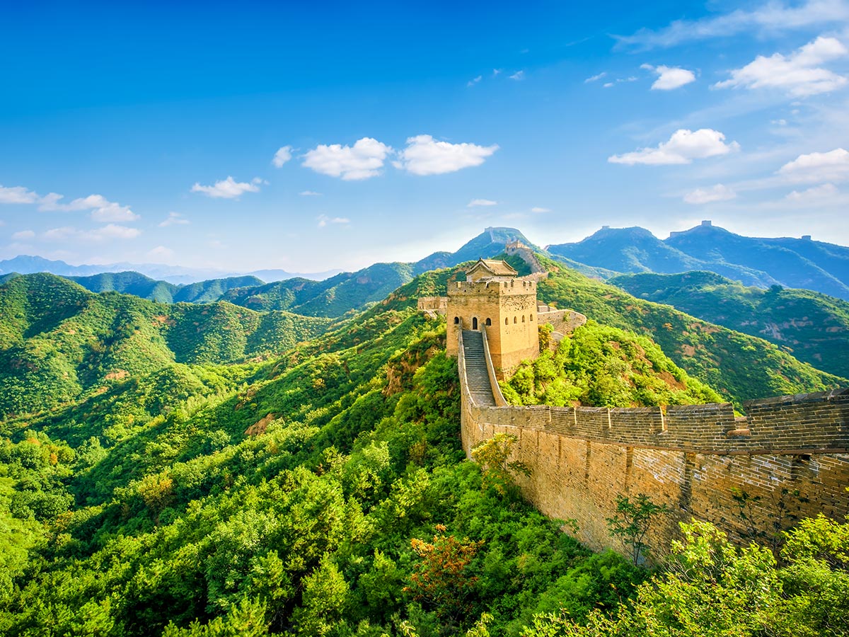 China by Bike and Backroads to Guilin Tour includes visiting the famous Great Wall