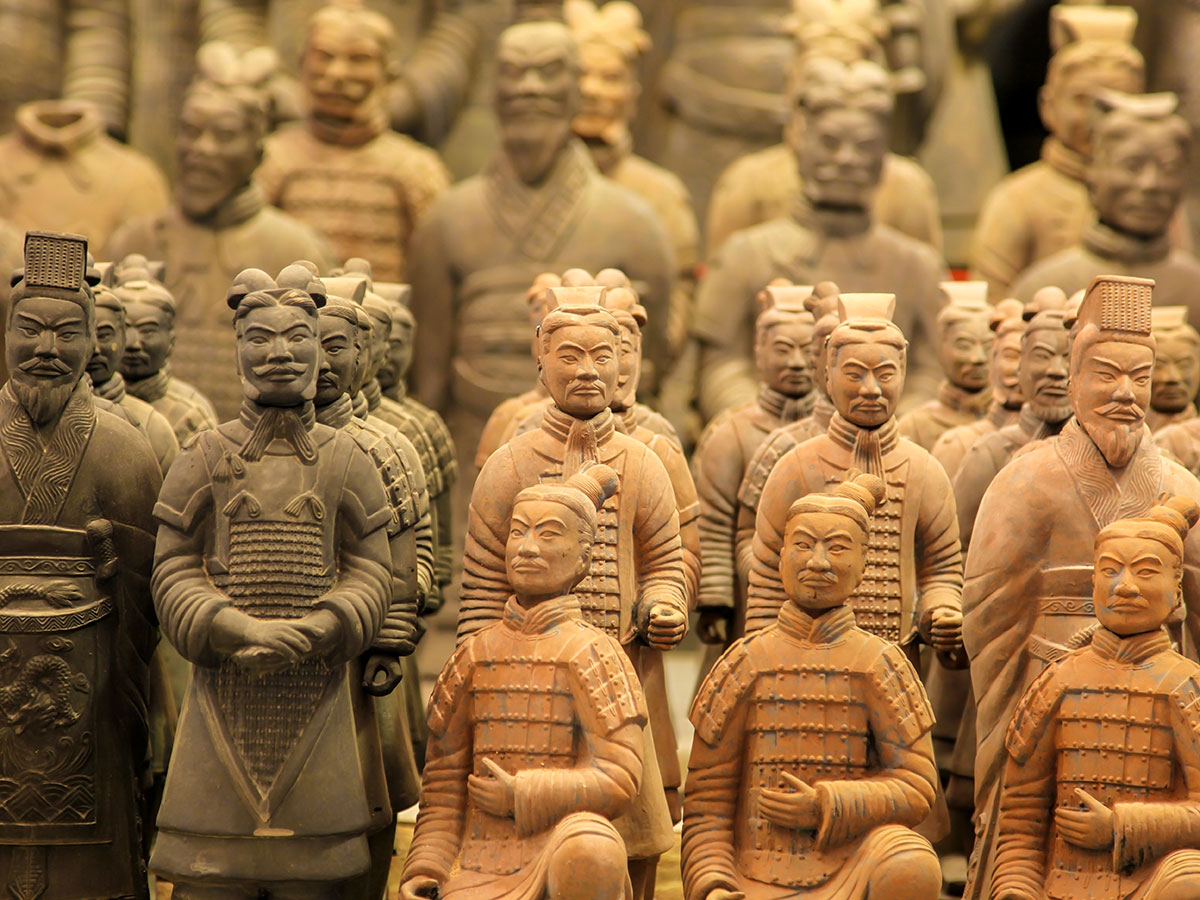 Hike and Bike China inclueds visiting the Terracota Army in Xian