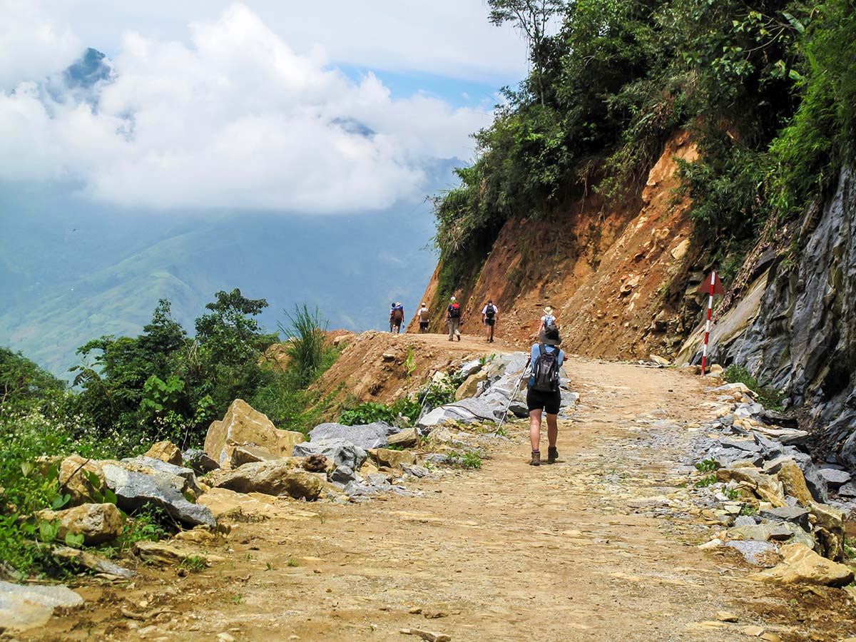 North Vietnam Mountain Trek includes trekking on remote paths