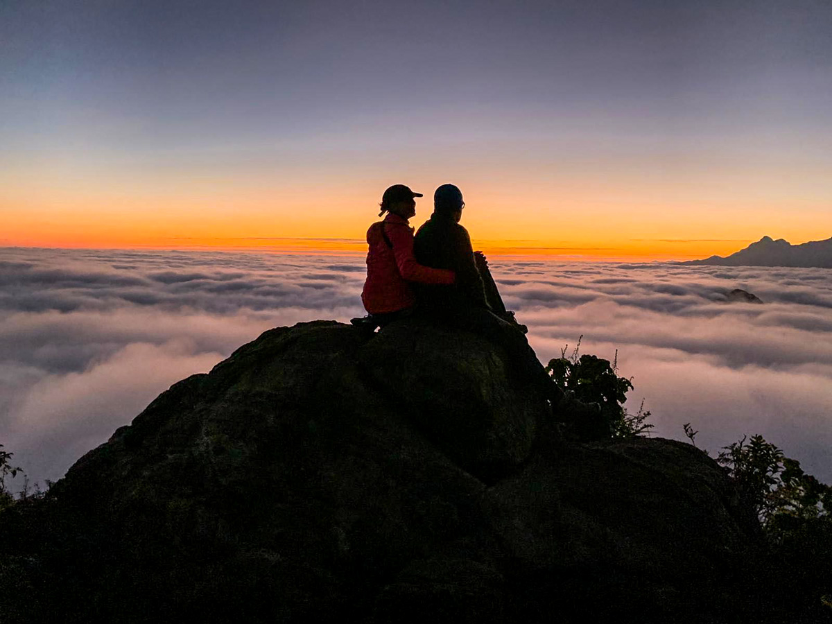 Resting during the hike on Best of Vietnam Trekking and Cruising Tour