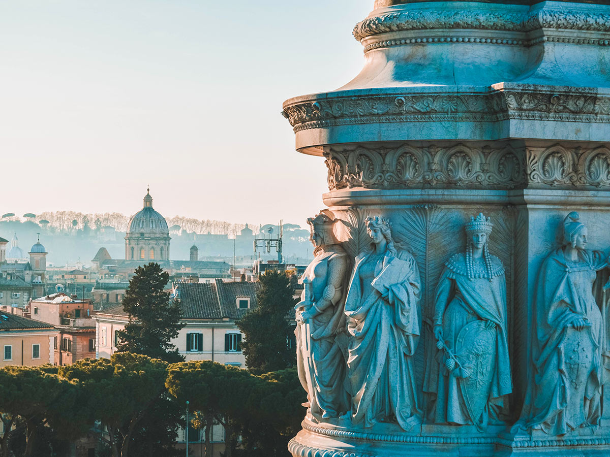 Beautiful views of Rome on Via Francigena Tour from Viterbo to Rome