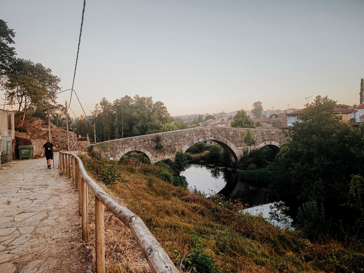 Beautiful old bridge on French Way route