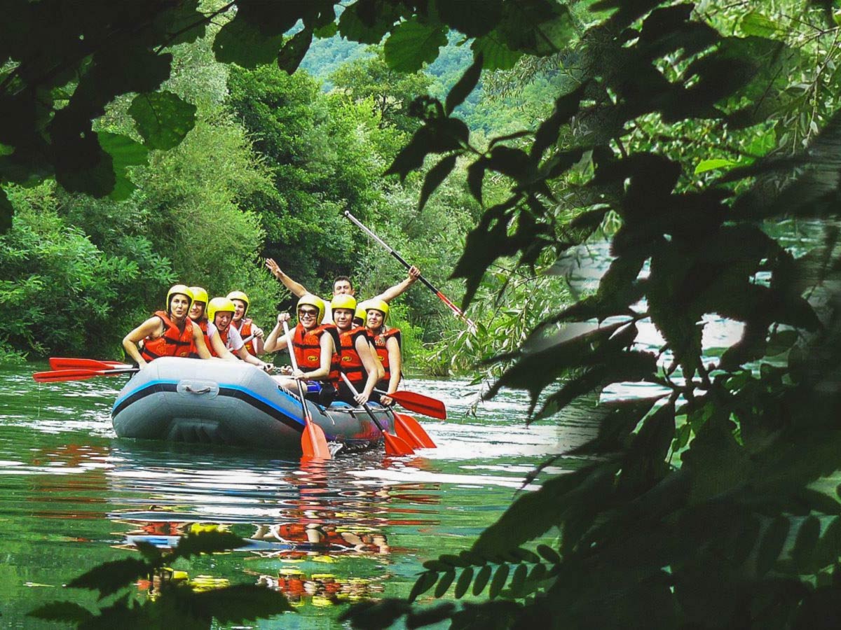 Rafting in Cetina River on Family Adventure Tour in Croatia