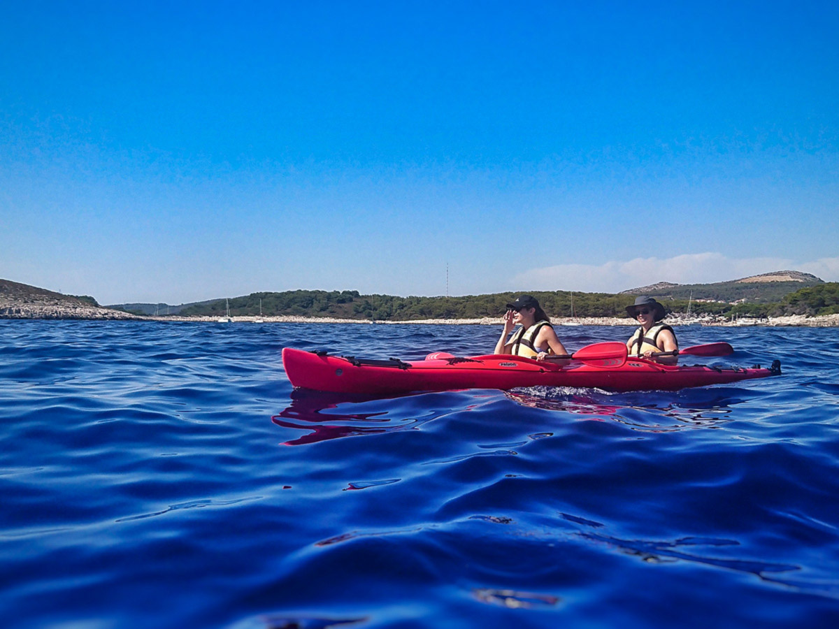 Sea kayaking on Family Adventure Tour in Croatia