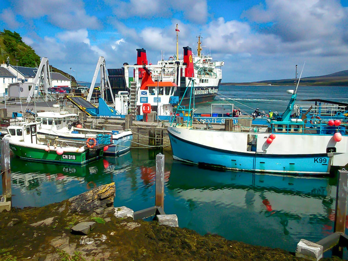 Clyde Islands Whiskey Tour in Scotland includes visiting Port Askaig