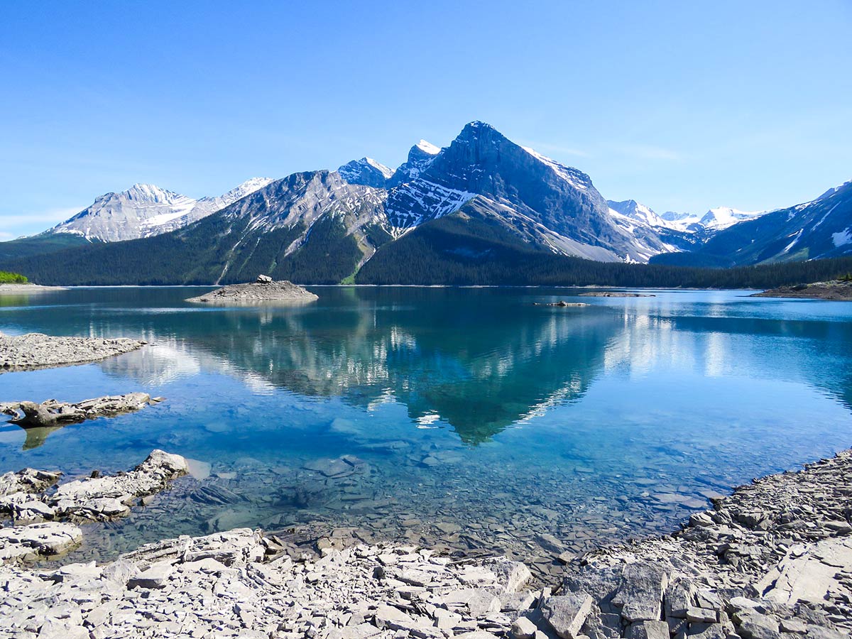 Upper Kananaskis Lake on Rocky Mountain Guided Adventure