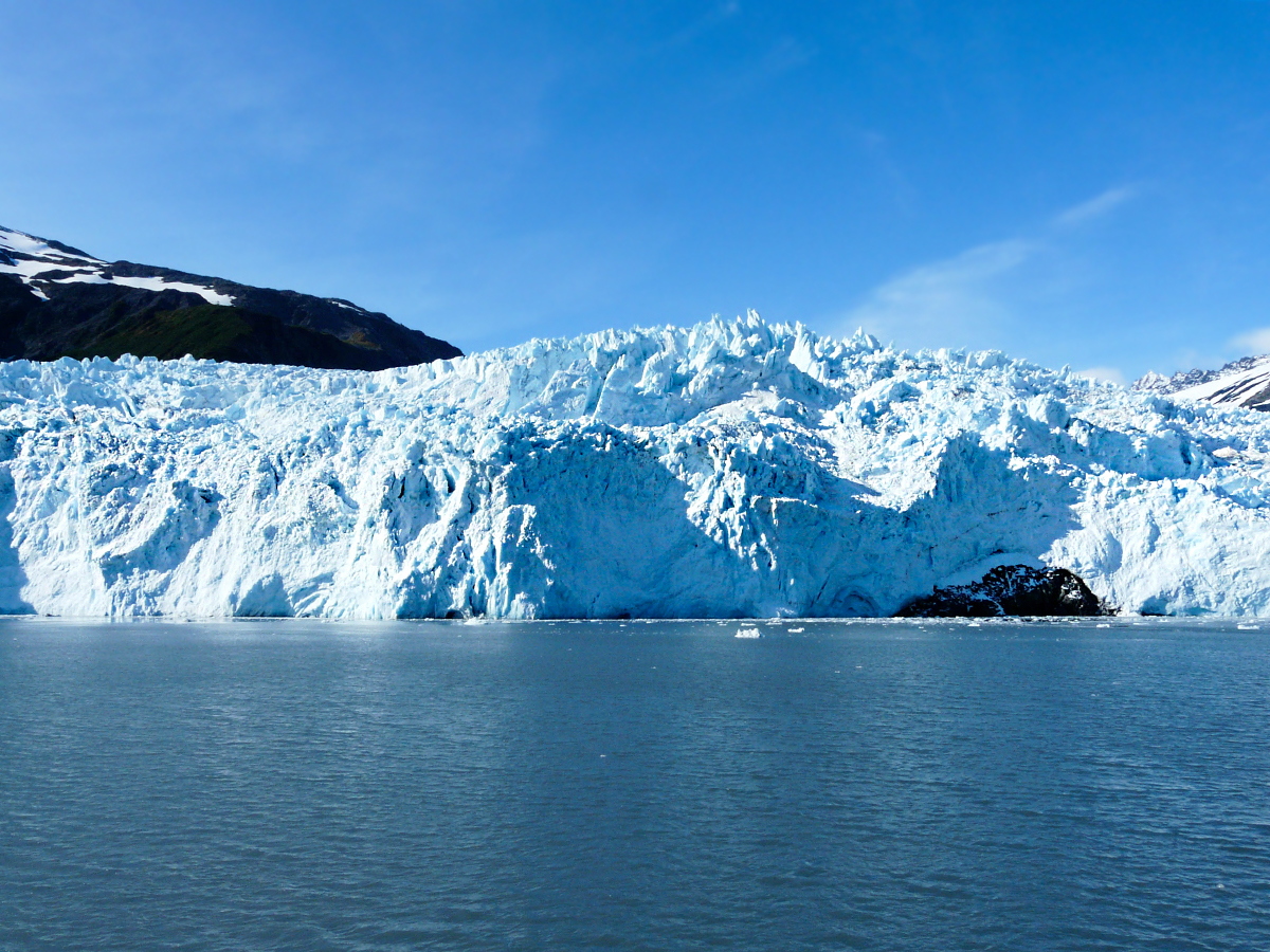 Portage Glacier near Anchorage, seen on a guided Yukon and Alaska Scenic Tour