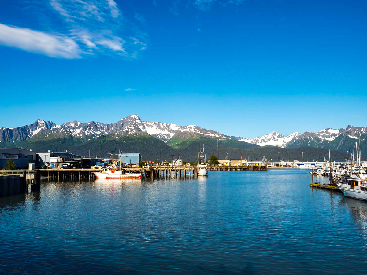 Small marina, visited on Yukon and Alaska Scenic Tour with a guide