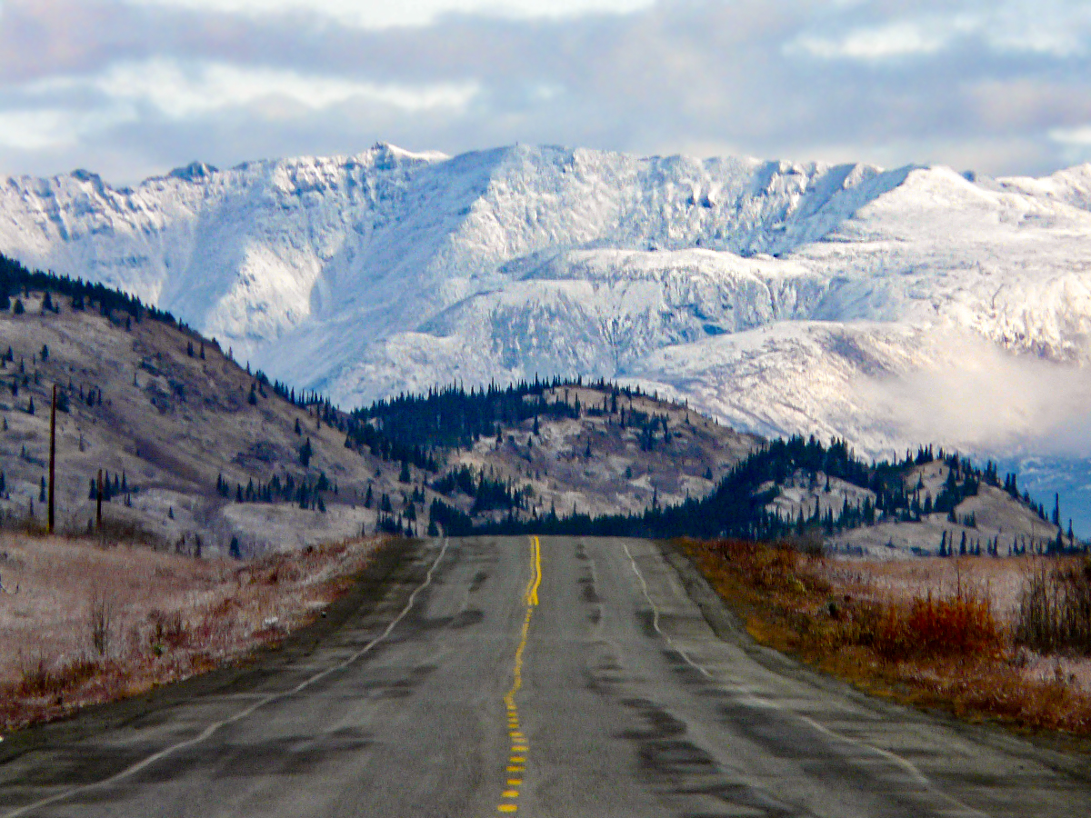 Top of the World Highway on Yukon and Alaska Scenic Tour