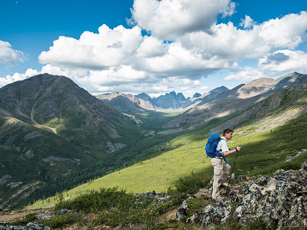 Grizzlie Lake viewpoint of the Tombstone Park in Yukon Canada