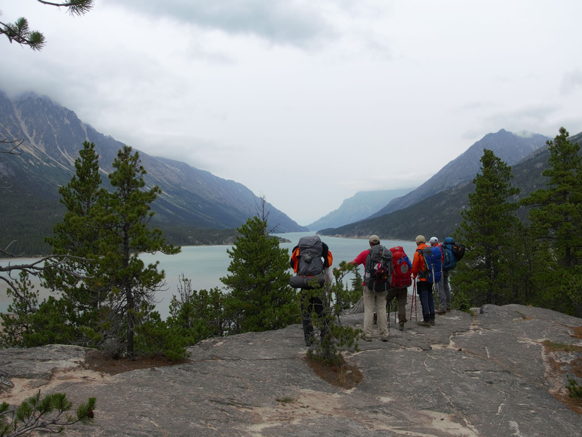 Approaching the Bennet Lake in Brittish Columbia Canada