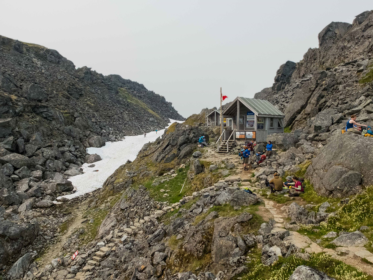 Approaching the Canadian Boarder on Chilkoot Trail Alaska