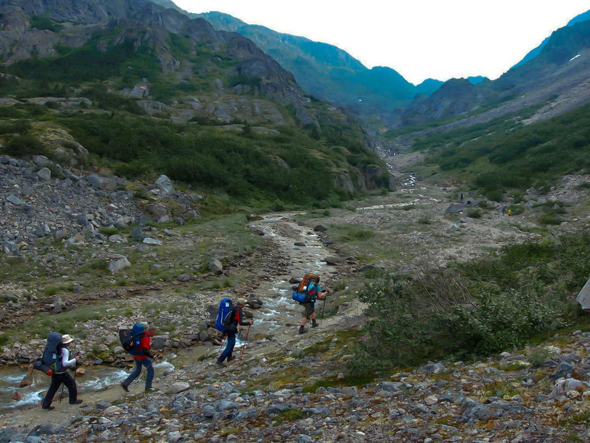 Upper valley on the Chilkoot Trail Alaska and Yukon