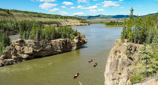 The Gold Rush Tour includes canoeying on Teslin and Yukon Rivers
