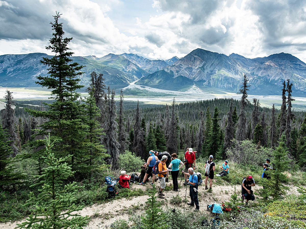 Gold Rush Tour includes hiking in Kluane National Park