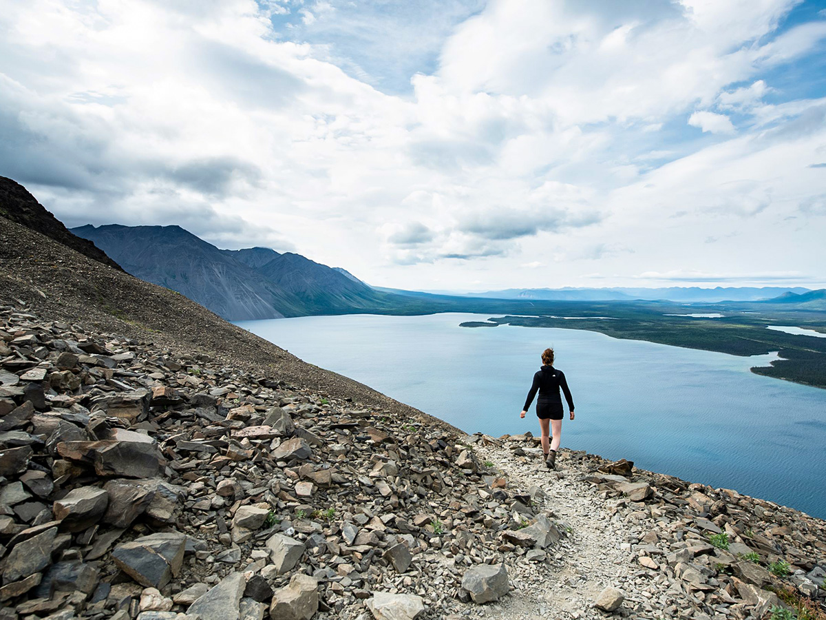 Hiking in Kluane National Park with a guided group