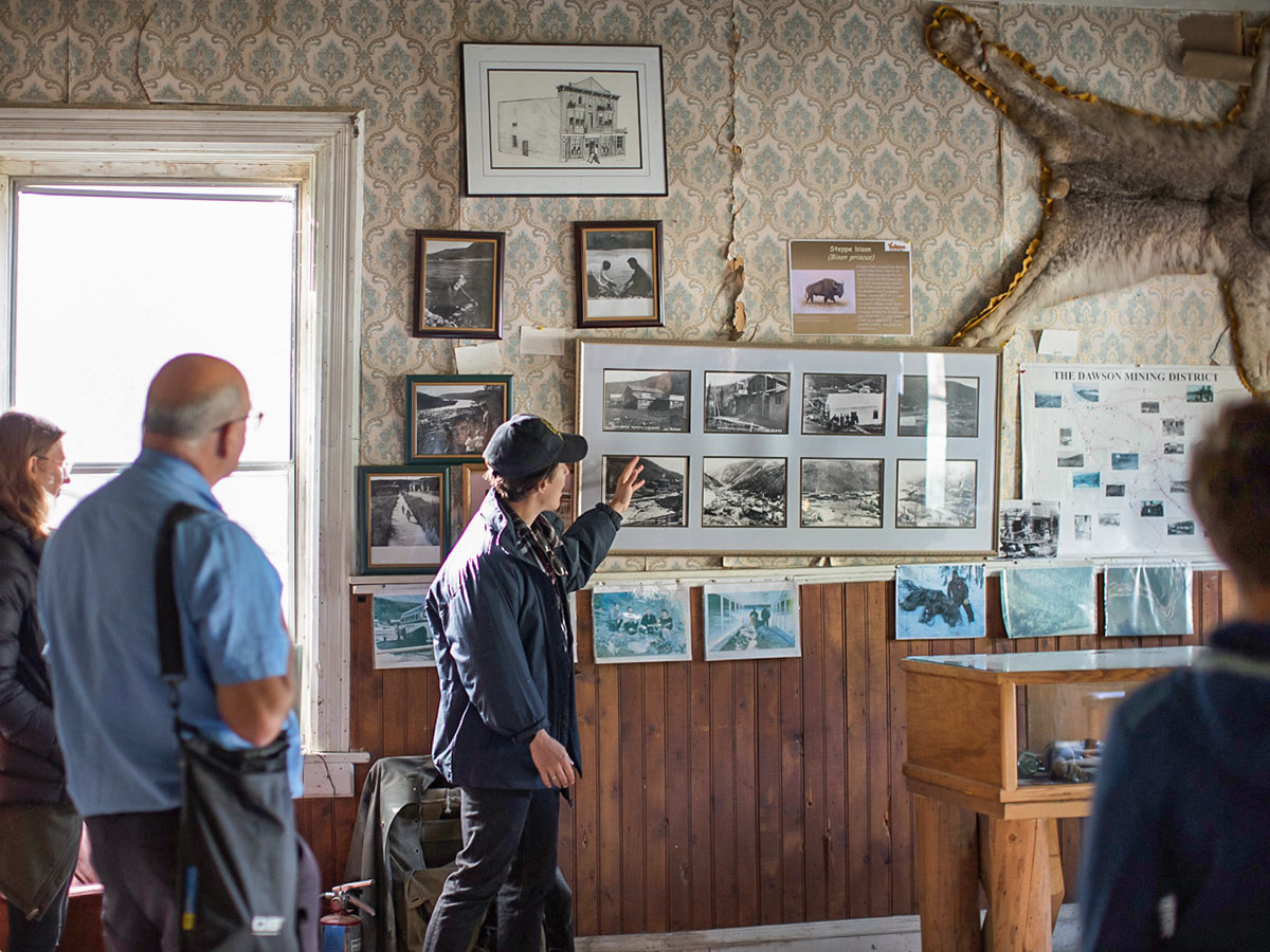 Dawson city claim visit on a guided Yukon River Canoeing Tour