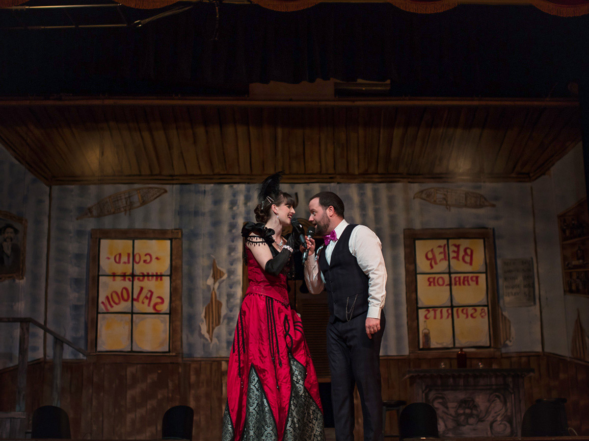 Diamond Tooth gerties show, seen on a guided Yukon River Canoeing Tour