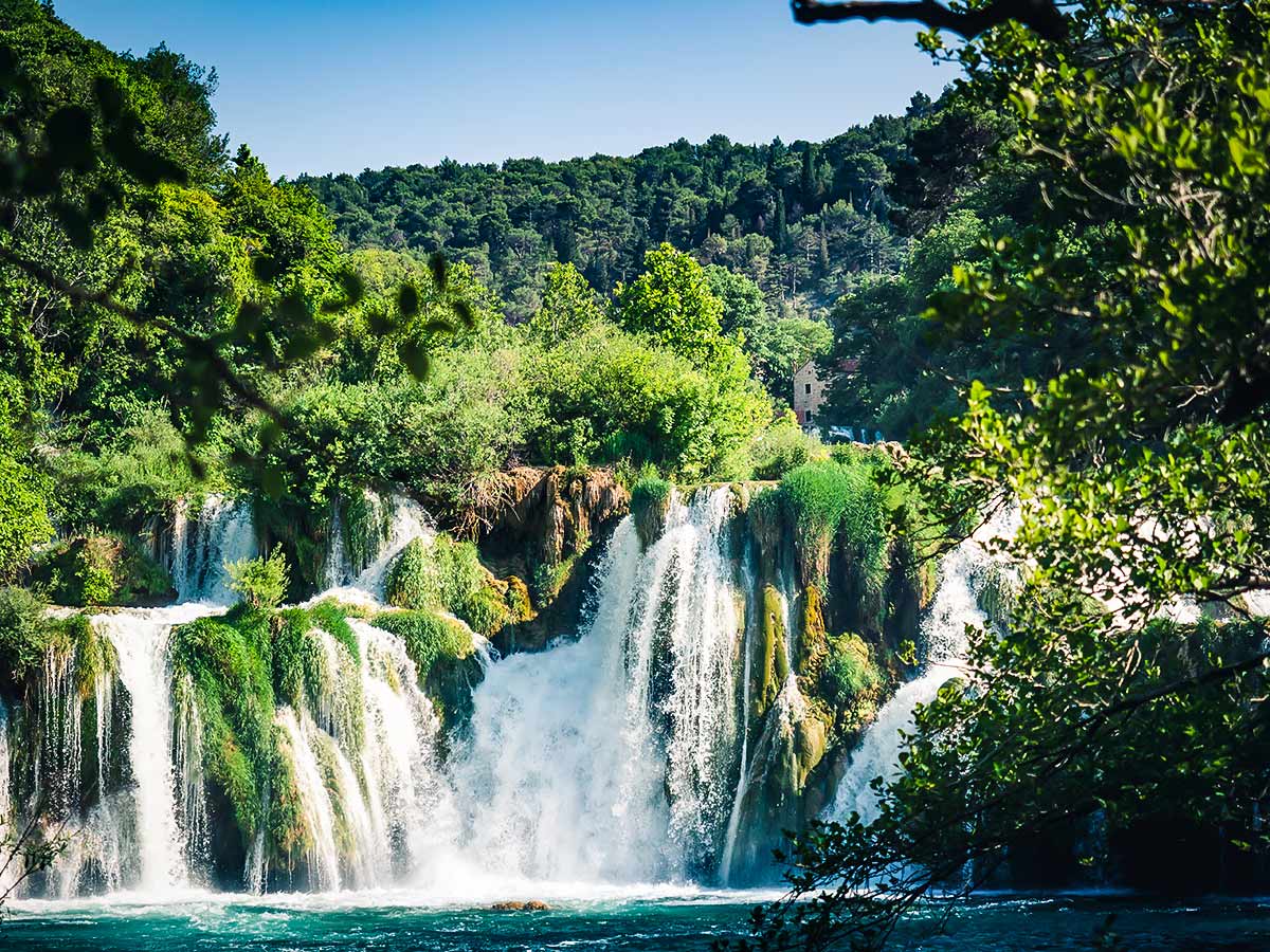 Beautiful Krka Waterfalls in Croatia