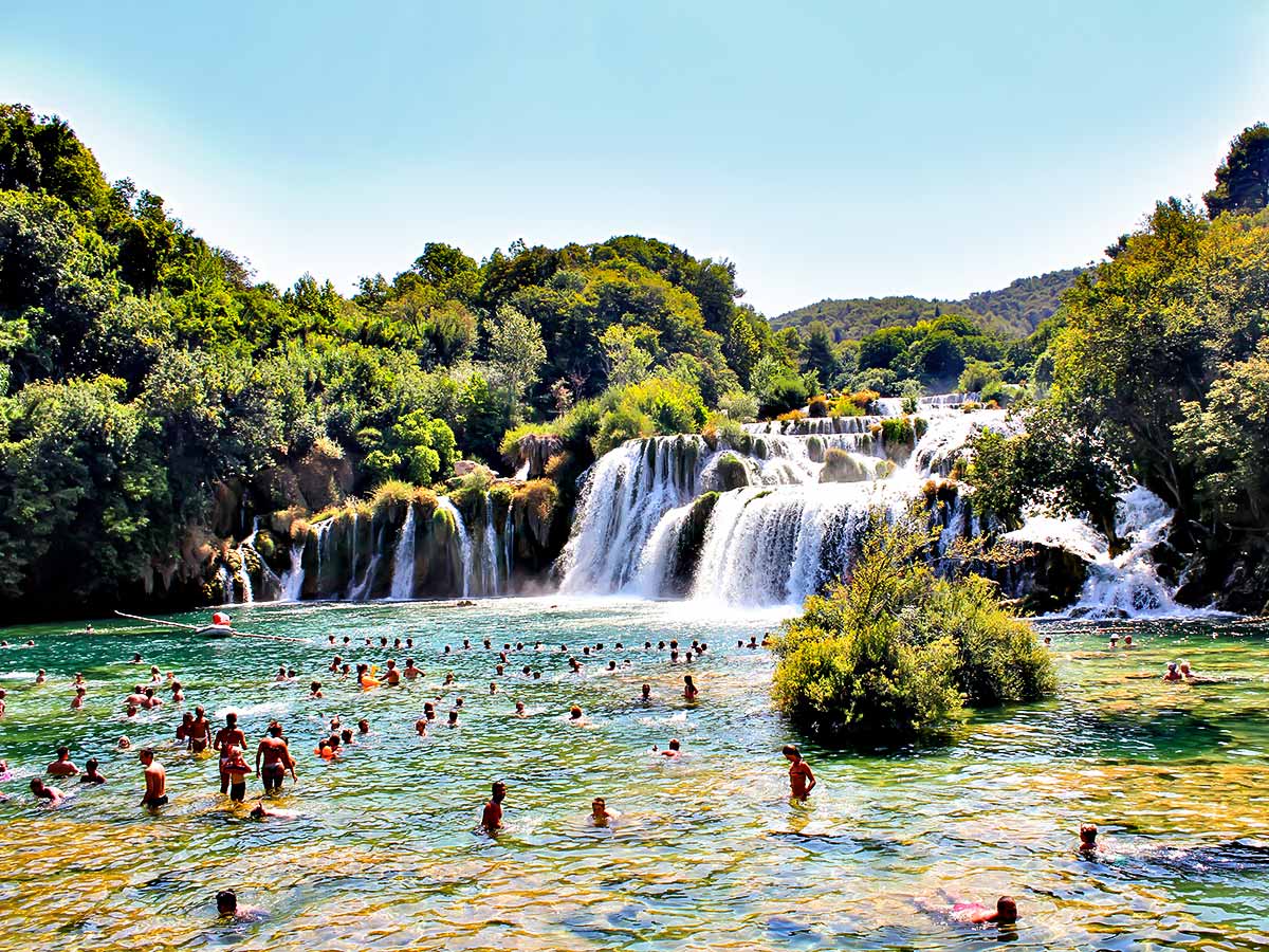 5-day Sailing Adventure in Croatia gives an option to visit Krka Waterfalls