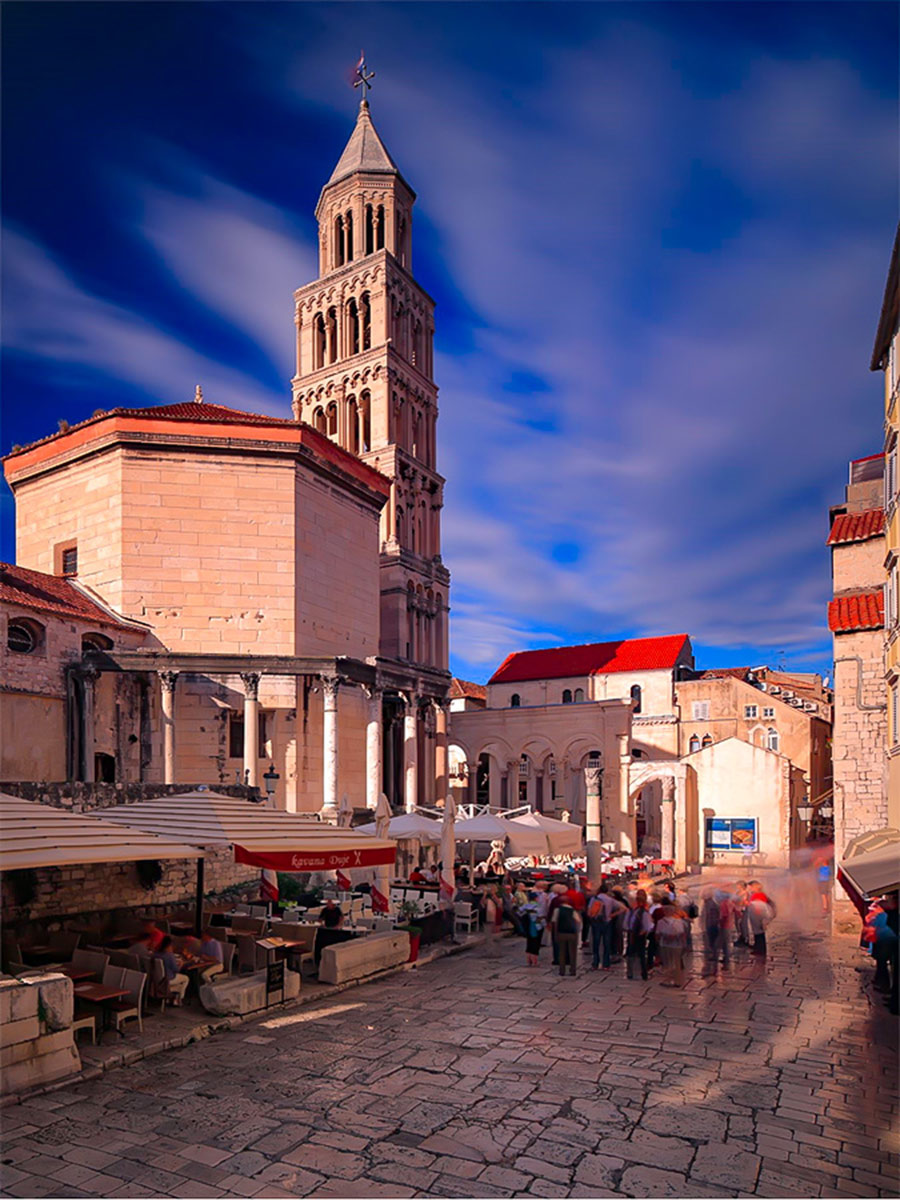 The old town of Split visited on a guided Dalmatian Differences Tour in Croatia